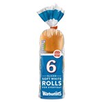 Warburtons 6 Sliced Soft White Rolls