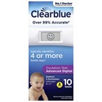 Clearblue Advanced Digital Ovulation Test Kit (OPK), 1 Digital Holder And 10 Ovulation Tests