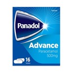 Panadol Advance Pain Relief Tablets, 500 mg Paracetamol Tablets, Pack of 16