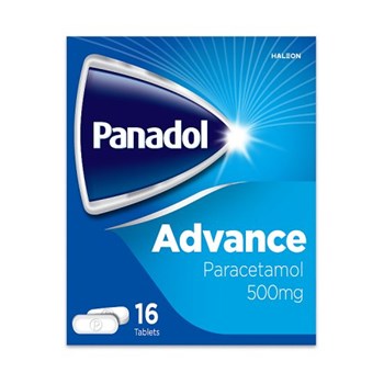 Panadol Advance Pain Relief Tablets, 500 mg Paracetamol Tablets, Pack of 16