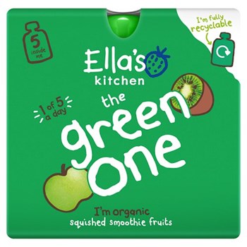 Ella's Kitchen The Green One Squished Smoothie Fruits 5 x 90g