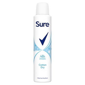 Sure Women Anti-Perspirant Aerosol Cotton Dry 250 ml 