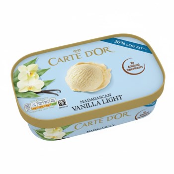 Carte D'or  Ice Cream Dessert Madagascan Vanilla Light 900 ml 