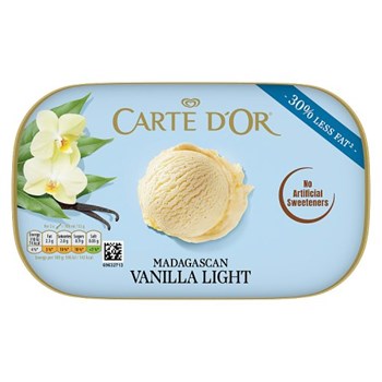 Carte D'or  Ice Cream Dessert Madagascan Vanilla Light 900 ml 