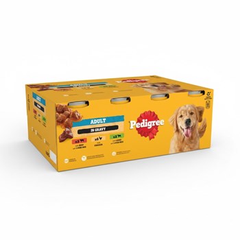 PEDIGREE® Adult Wet Dog Food Mixed Selection in Gravy 12 x 400g Can