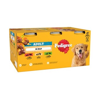 PEDIGREE® Adult Wet Dog Food Mixed Selection in Jelly 6 x 400g Can