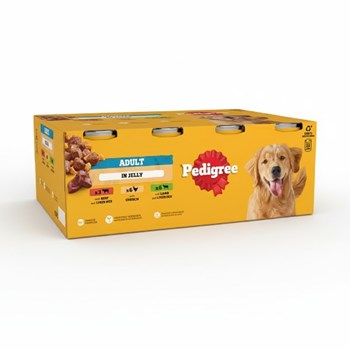 PEDIGREE® Adult Wet Dog Food Mixed Selection in Jelly 12 x 385g Can