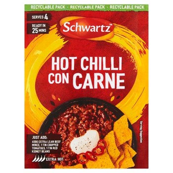 Schwartz Hot Chilli Con Carne Recipe Mix 41g