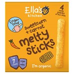 Ella's Kitchen Sweetcorn + Carrot Melty Sticks from 7 Months 4 x 6g (24g)