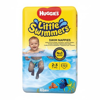 Huggies Diapers Little Swimmers 12 Swim Nappies 2-3 3-8kg