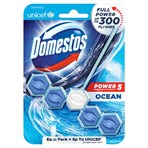 Domestos Power 5 Toilet Rim Block Ocean 55 g 