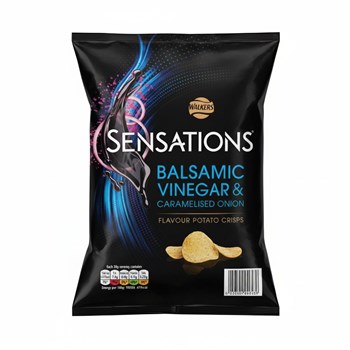 Walkers Sensations Balsamic Vinegar & Caramelised Onion Sharing Crisps 150g