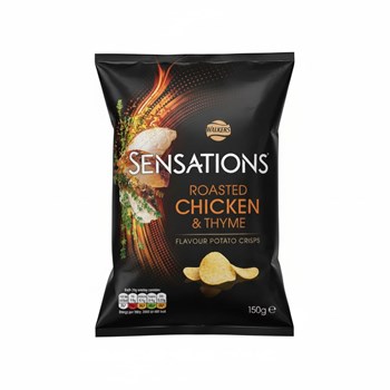 Walkers Sensations Roast Chicken & Thyme Sharing Crisps 150g