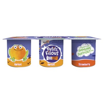 Petits Filous Kids Strawberry & Apricot Yoghurt Pots 6 x 47g