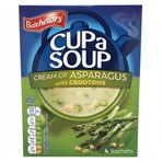 Batchelors 4 Cream of Asparagus with Croutons Cup a Soup Sachets 117g