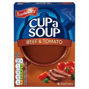 Batchelors 4 Beef & Tomato Cup a Soup 88g