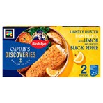 Birds Eye Captain's Discoveries 2 Lightly Dusted Fish Fillets with Lemon & Cracked Black Pepper 280g