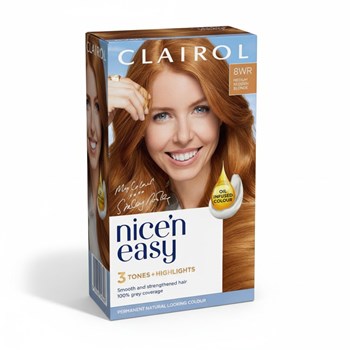Clairol Nice'n Easy Permanent Hair Dye, 8WR Golden Auburn