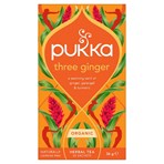 Pukka 20 Organic Three Ginger Herbal Tea Sachet 36g