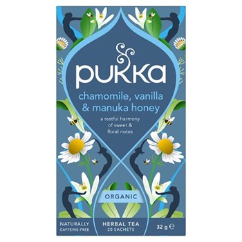 Pukka 20 Organic Chamomile, Vanilla & Manuka Honey Herbal Tea Sachets 32g