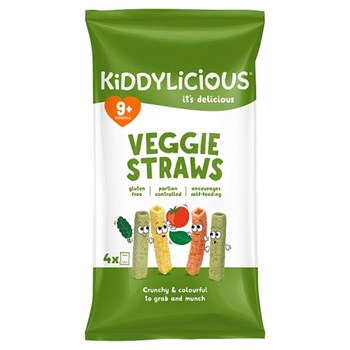 Kiddylicious Veggie Straws 9+ Months 4 x 12g (48g)