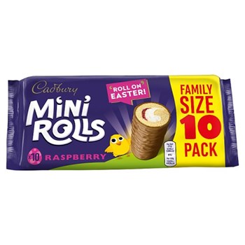 Cadbury 10 Raspberry Mini Rolls