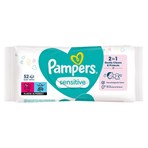 Pampers Sensitive Baby Wipes 1 Pack of 52 Wipes = 52 Baby Wet Wipes