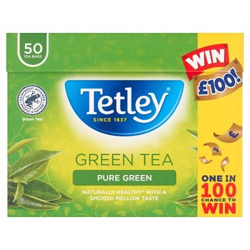 Tetley Pure Green 50 Tea Bags 100g