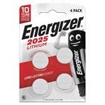 Energizer 2025 Lithium Coin Battery, 4 Pack