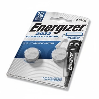 Energizer 2032 Ultimate Lithium Coin Battery 2 Pack