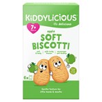 Kiddylicious Apple Soft Biscotti 7+ Months 6 x 20g (120g)