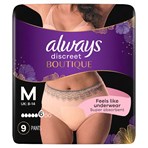 Always Discreet Boutique Incontinence Pants Women Beige Plus, M, 9 Pants