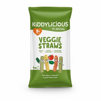 Kiddylicious Veggie Straws 9+ Months 4 x 12g (48g)