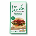 Linda McCartney 2 Mozzarella 1/4lb Burgers Vegetarian 227g