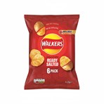 Walkers Ready Salted Multipack Crisps 6x25g