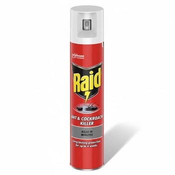 Raid Ant & Cockroach Insect Killer Aerosol Spray 300ml