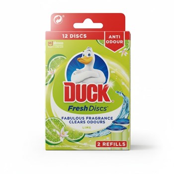 Duck Toilet Cleaner Fresh Discs Duo Refills Lime 72ml