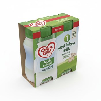 Cow & Gate 1 First Infant Milk from Birth Multipack 4 x 200ml (800ml)