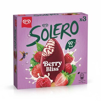 Solero  Ice Cream Sticks Berry Bliss 3x 90 ml 