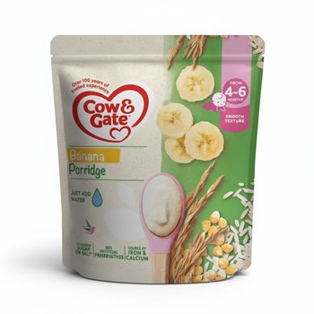 Cow & Gate Banana Porridge From 4-6 Months 125g