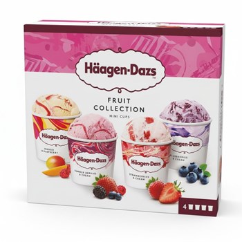 Häagen-Dazs Mini Cups Fruit Collection Ice Cream 4 x 95ml