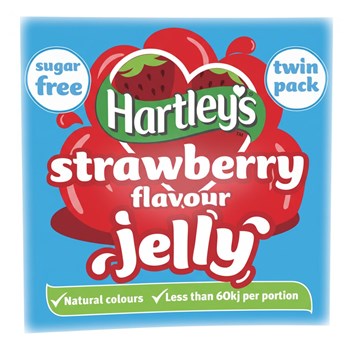 Hartley's Strawberry Flavour Jelly Sugar Free Twin Pack 23g