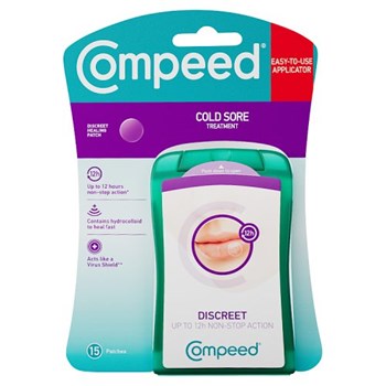 Compeed Cold Sore Treatment 15 Discreet Healing Patch
