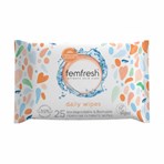 Femfresh Intimate Skin Care 25 Biodegradable & Flushable Feminine Intimate Wipes
