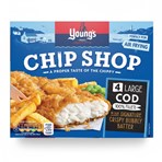 Young's Chip Shop 4 Large Cod Fillets 440g