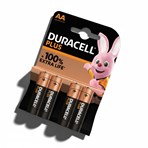 Duracell Plus 100% AA 4 Pack