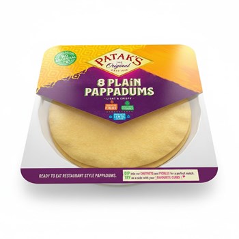 Patak's The Original 8 Plain Pappadums 64g