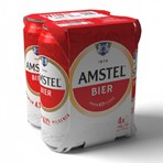 Amstel Bier Premium Pilsener Beer Cans 4 x 440ml
