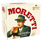 Birra Moretti Premium Lager Bottles 12 x 330ml