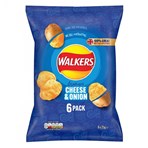 Walkers Cheese & Onion Multipack Crisps 6x25g